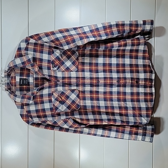 RVCA Regular Fit Heavy Flannel sz. M - Picture 1 of 4